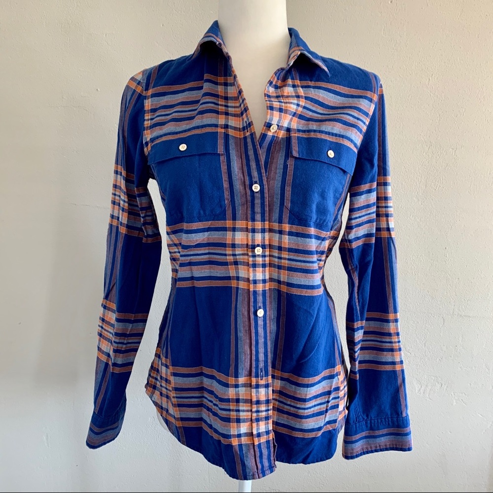 L.L. Bean Plaid Button Down Shirt